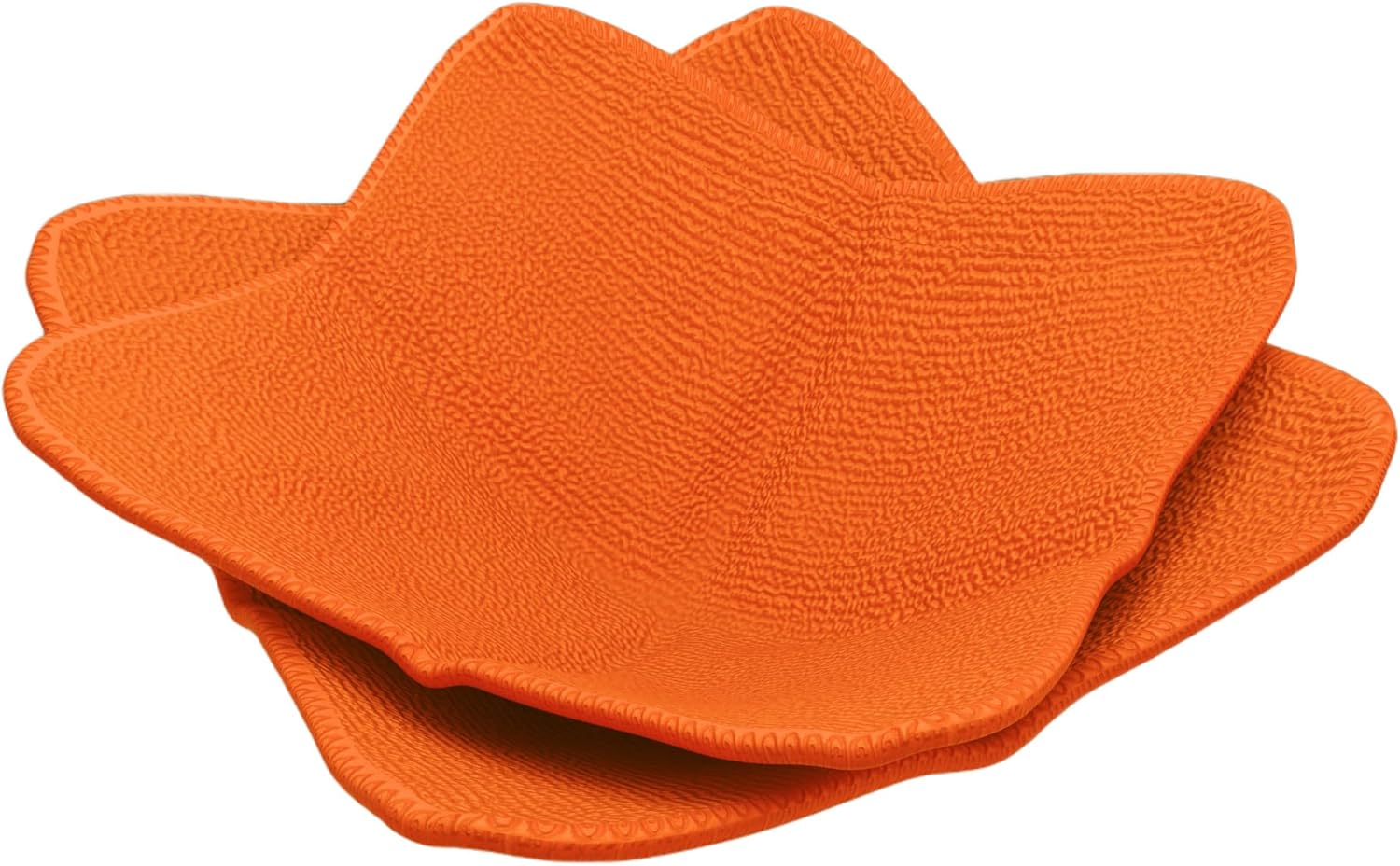 Set of 2 Orange Microwave Bowl Cloth Hot Pads Pot Good