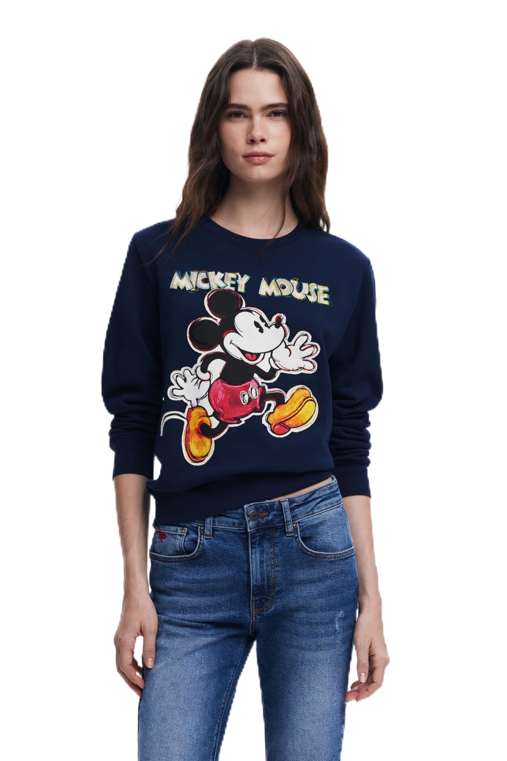 Desigual SWEAT_AVERY MICKEY, 5000 NAVY, L