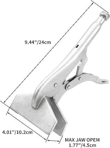 Miniatura 5 de HFS (R) 3 abrazaderas de soldadura de bloqueo surtidas cromadas: abrazadera C de bloqueo de punta regular de 11 pulgadas; abrazadera de soldadura de