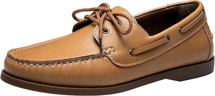 Vostey Men's Slip On Shoes Arch Support Mens Boat Shoes 2 Eye Lightweight Mens Loafers