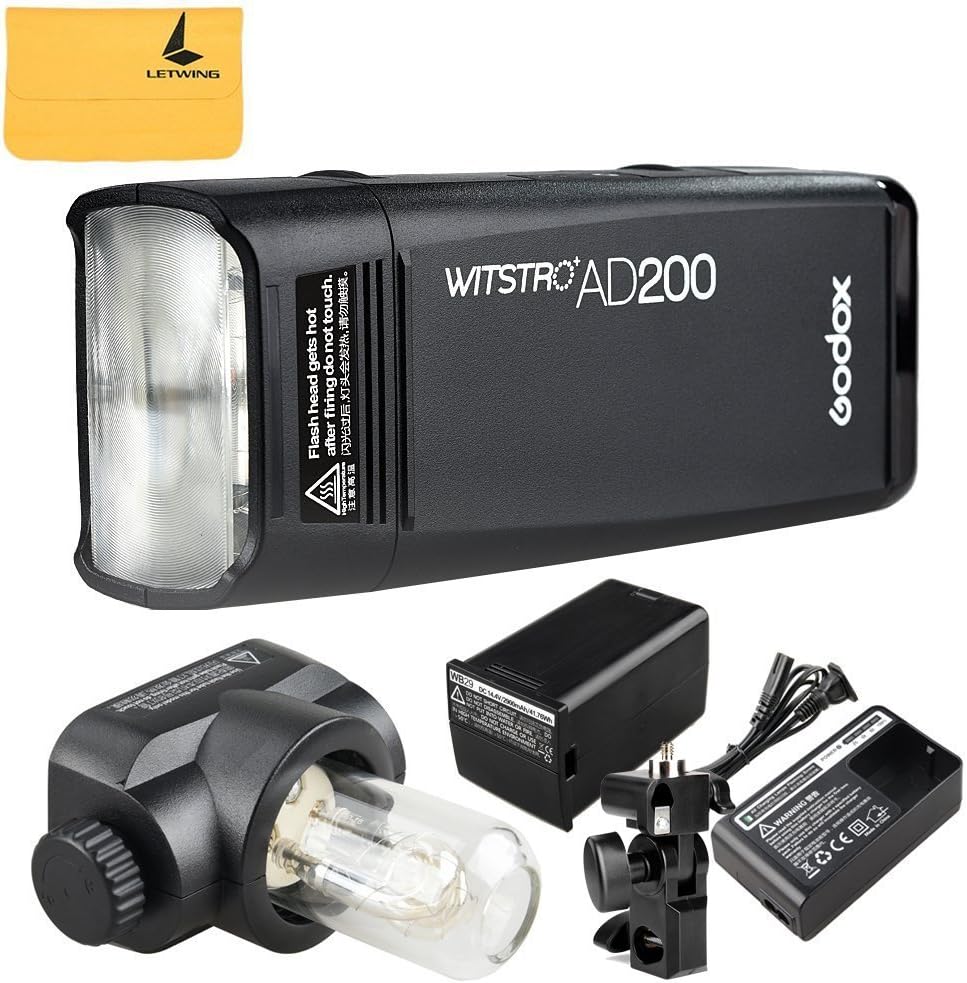 Godox AD200 200W 2.4G TTL Flash Strobe 1/8000s HSS Pocket Flash