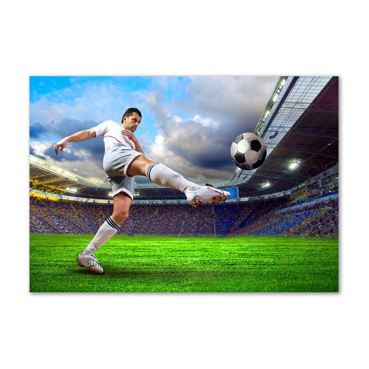 Tableau football acrylique pour remplacer un poster de sport usé