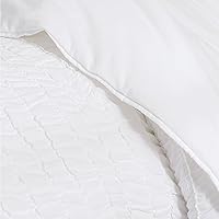 Vista 3 de Shabby Chic® - Juego de edredón tamaño Queen, ropa de cama reversible de algodón con fundas a juego, decoración del hogar bellamente fruncida