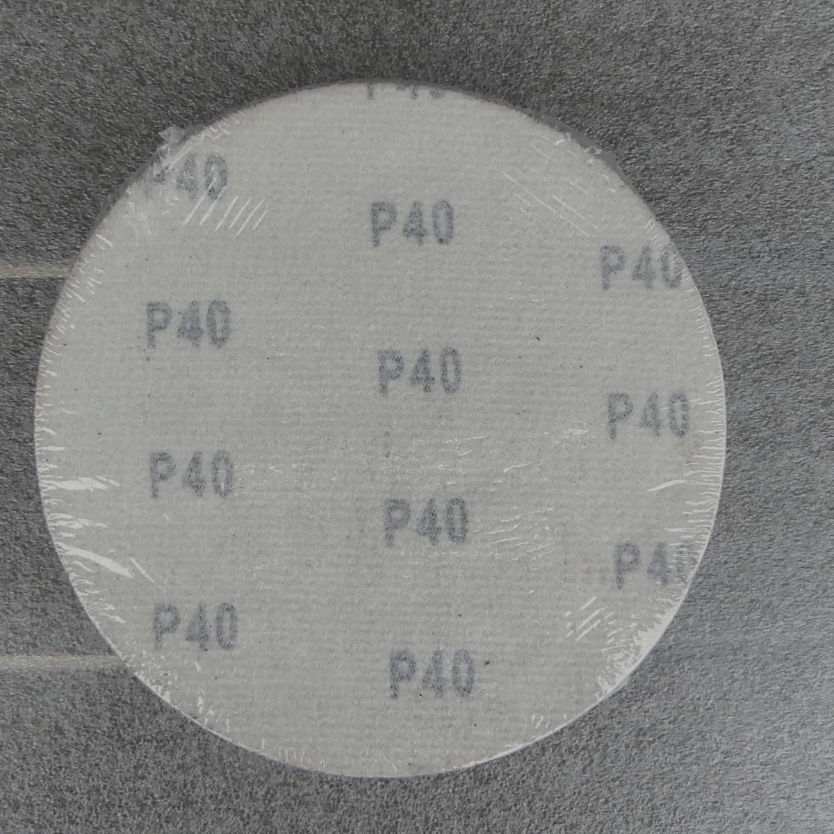 25 discos abrasivos de KLETT de 150 mm de diámetro, grano (a elegir), P40 – P240, sin agujeros, papel de lija en seco, lijadora de cuello largo, lijadora excéntrica (grano P40)