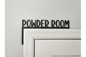 Powder Room Door Topper