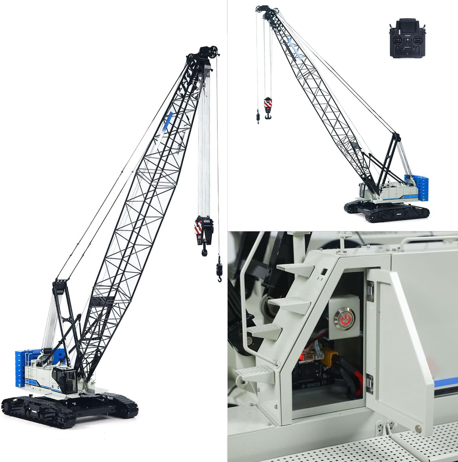 TOUCAN RC HOBBY Metal 1/14 RC Hydraulic Crawler Crane C1200 Remote Control Construction Vehicle Flysky PL18 LITE Radio Brushless Motor Battery
