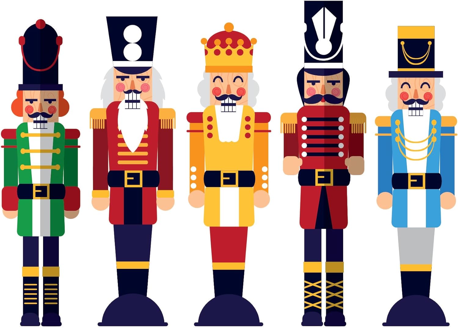 CHRISTMAS NUTCRACKER WINDOW CLINGS