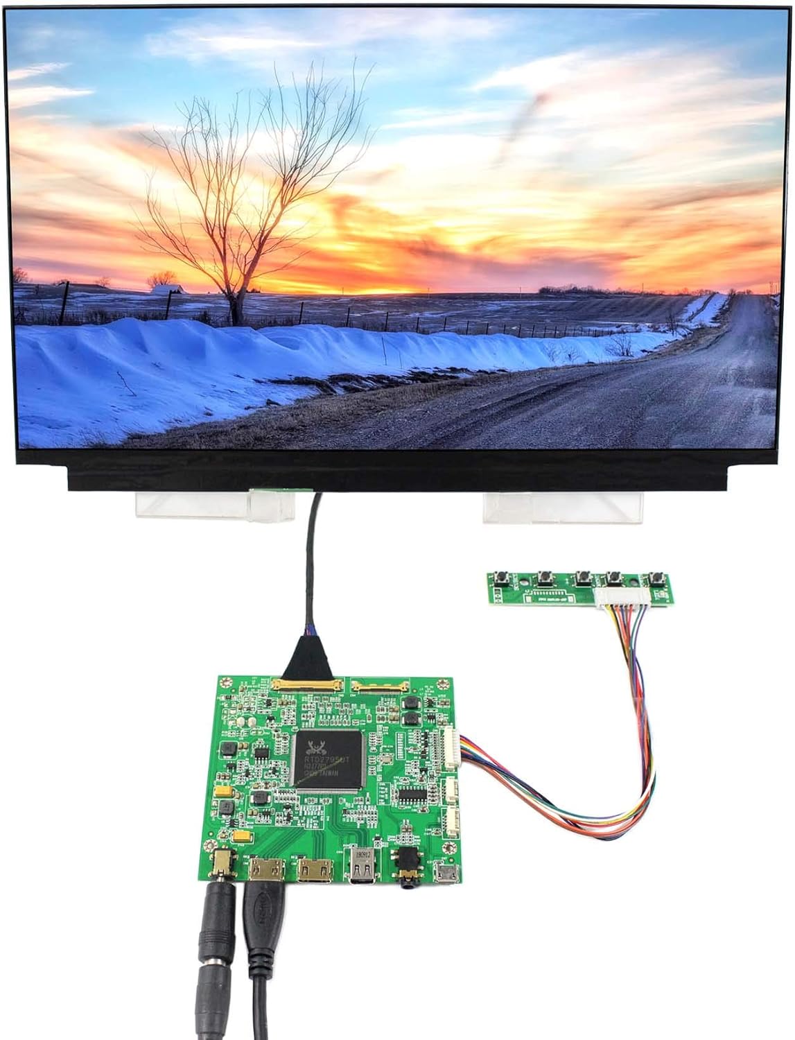 VSDISPLAY 13.3" 3840X2160 IPS LCD ScreenLQ133D1JW33 Work with 2 Mini+ DP LCD Controller