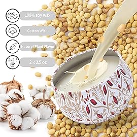 Aromatherapy Candles for Home Scented 2 Pack 2.5 oz Natural Floral Cherry and Vanilla Candles Set, Stress Relief Candles Gifts for Women, Portable Mini Candles Gift for Christmas, Birthday