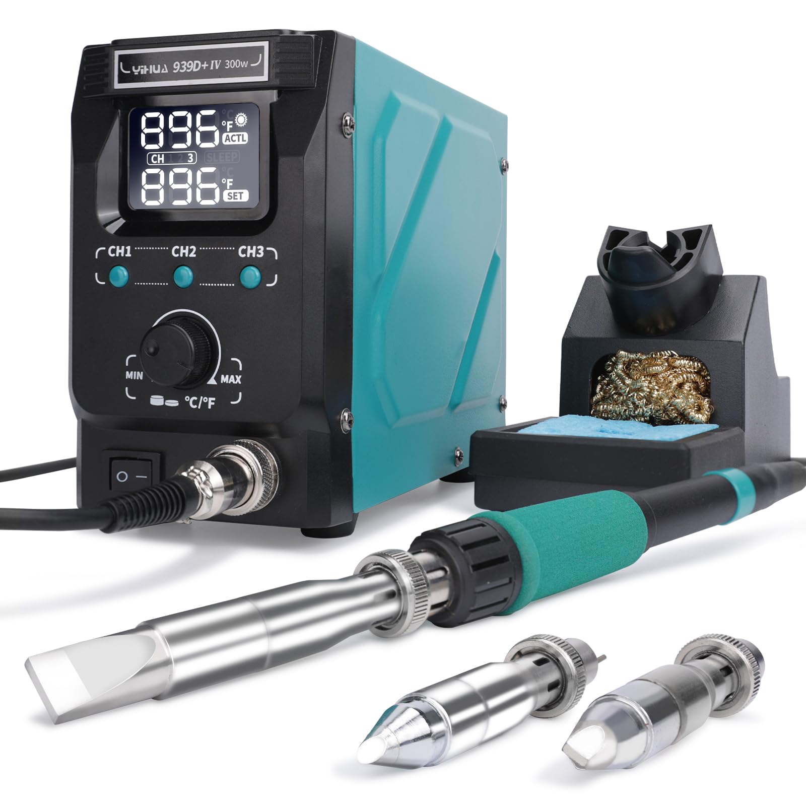 YIHUA 939D+ IV 300W Heavy Duty Soldering Iron Station for Stained