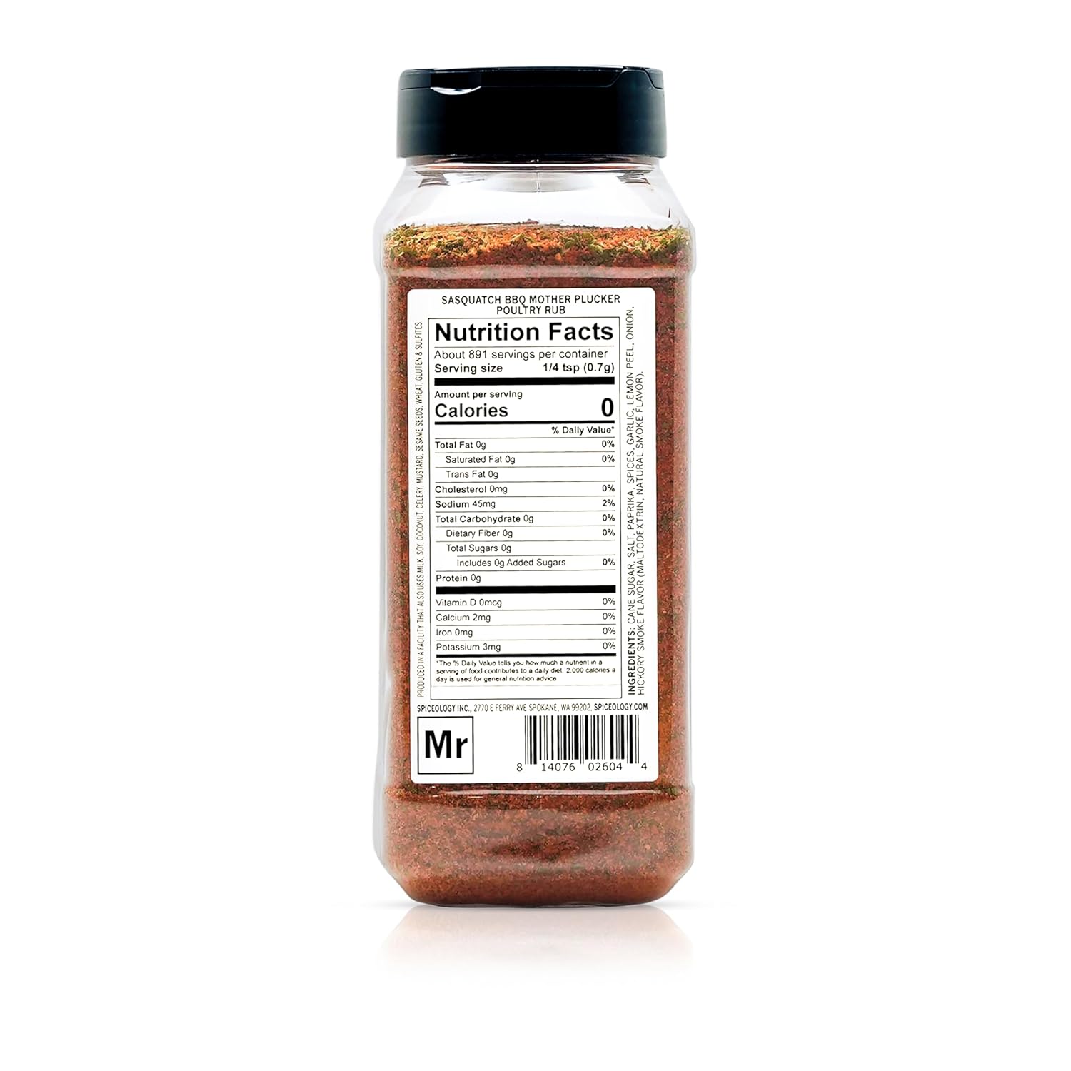 Spiceology - Sasquatch BBQ Mother Plucker - Poultry Seasoning - Use On: Chicken, Duck, Veggies, Wings, and Eggs - Sweet & Savory Barbeque Rubs, Spices and Seasonings - 22 oz