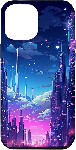 Miniatura 7 de iPhone XR Synthwave City At Night Vaporwave Retrowave Case