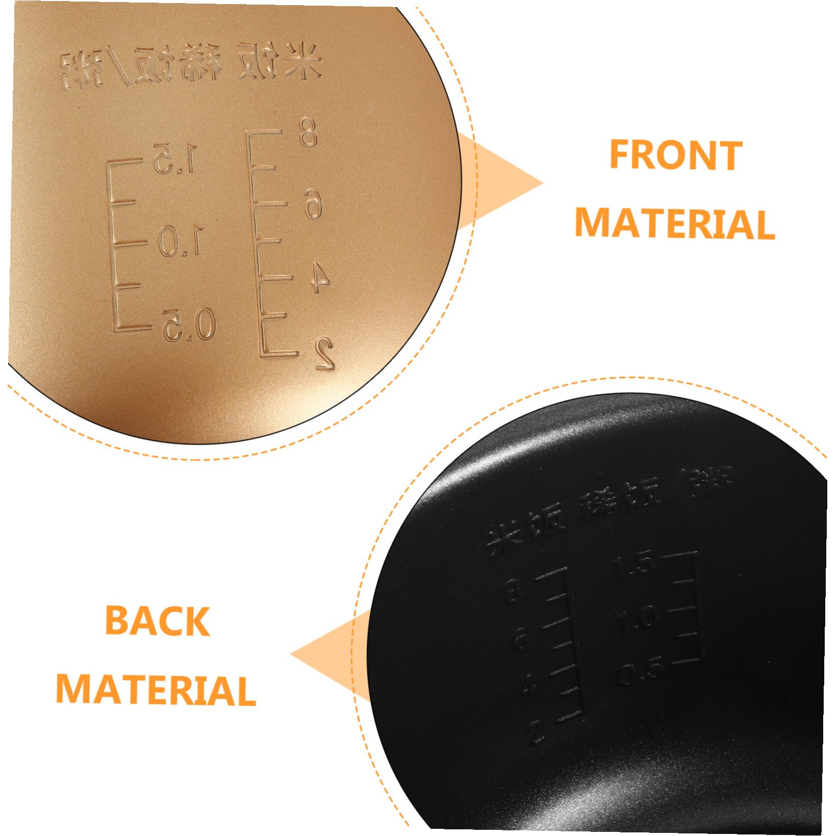 Olla Interior Diseño de Escala de Aleación de Aluminio Adecuado para Reemplazo Capacidad 4 L y Cocinar Sopa para Olla Arrocera Eléctrica en Cocina Doméstica