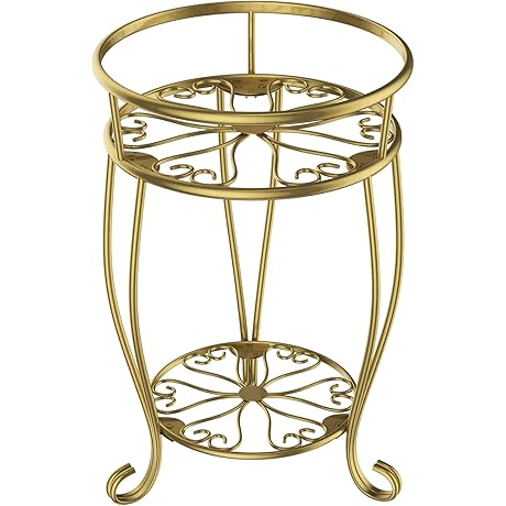 2-Tier Metal Flower Plant Stand