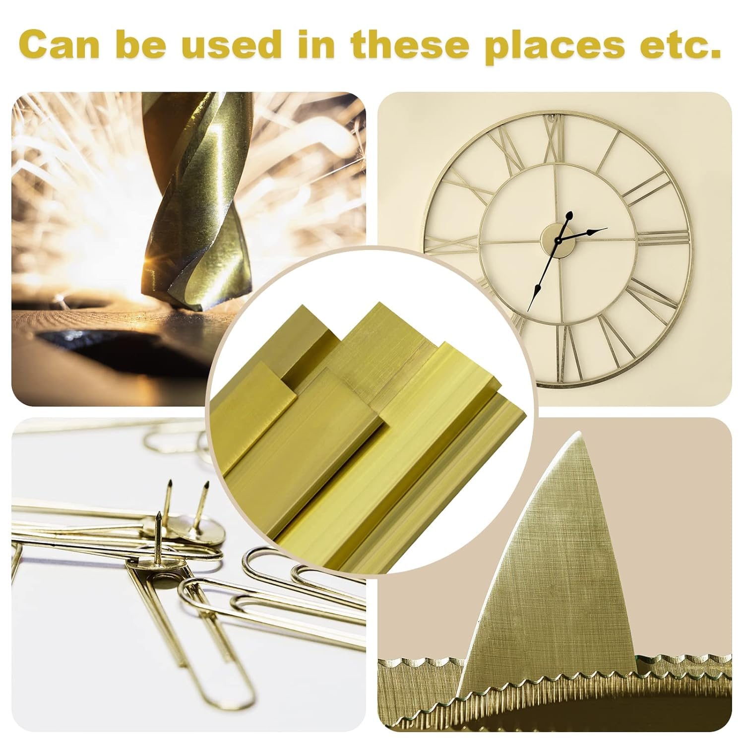 1/4" x 2" C360 Brass Flat BAR 12" Long Solid .250" Plate Mill Stock H02