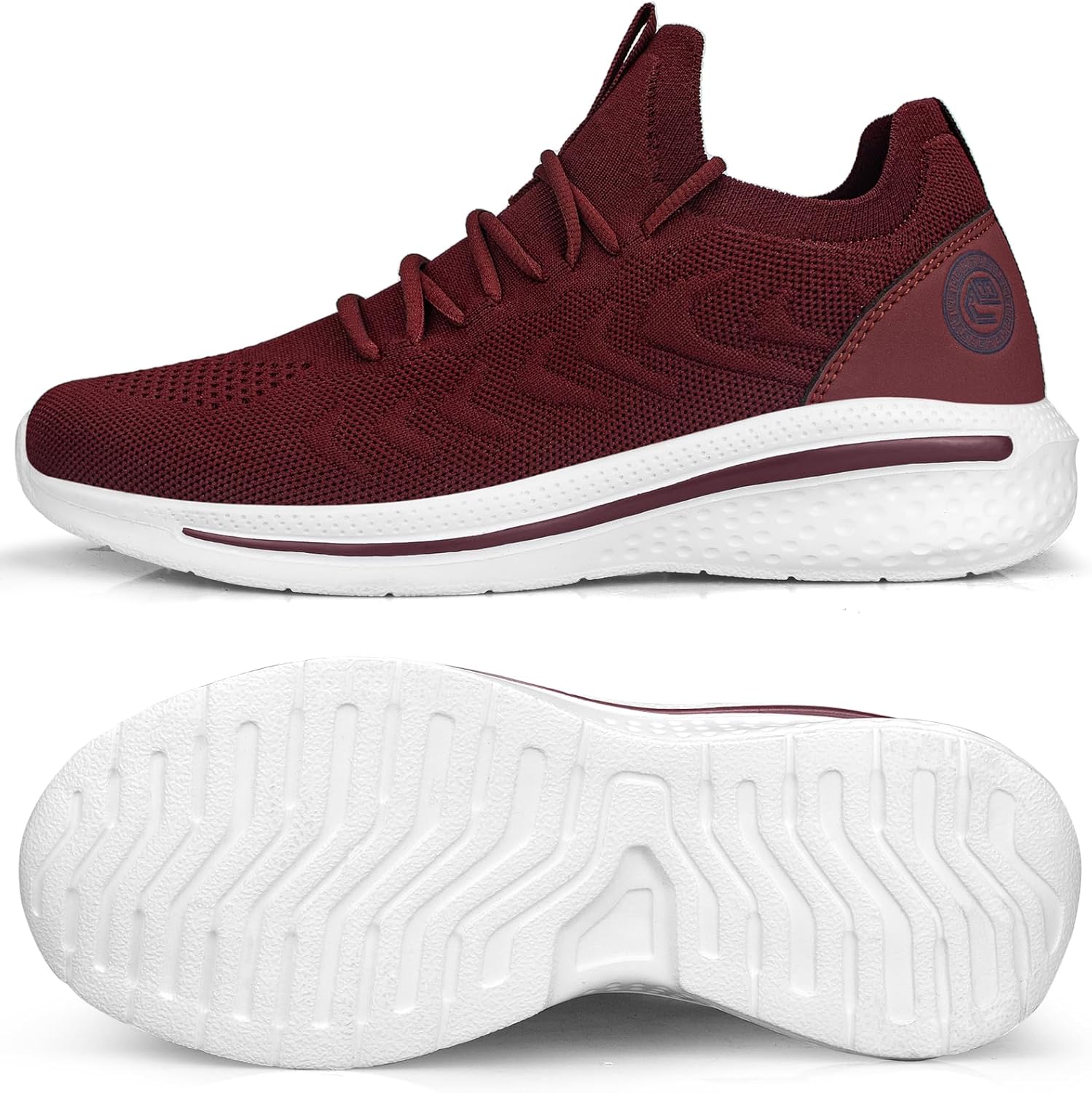 Pujcs Mens Tennis Shoes Slip on Sneakers Ligthtweight Wlking Running Shoes for Work Gym Workout Sports Atheletic - Image 4