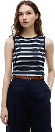 Tommy Hilfiger Women's Multistripe Tank Top Ww0ww50025 Other T-Shirts Pack of 1