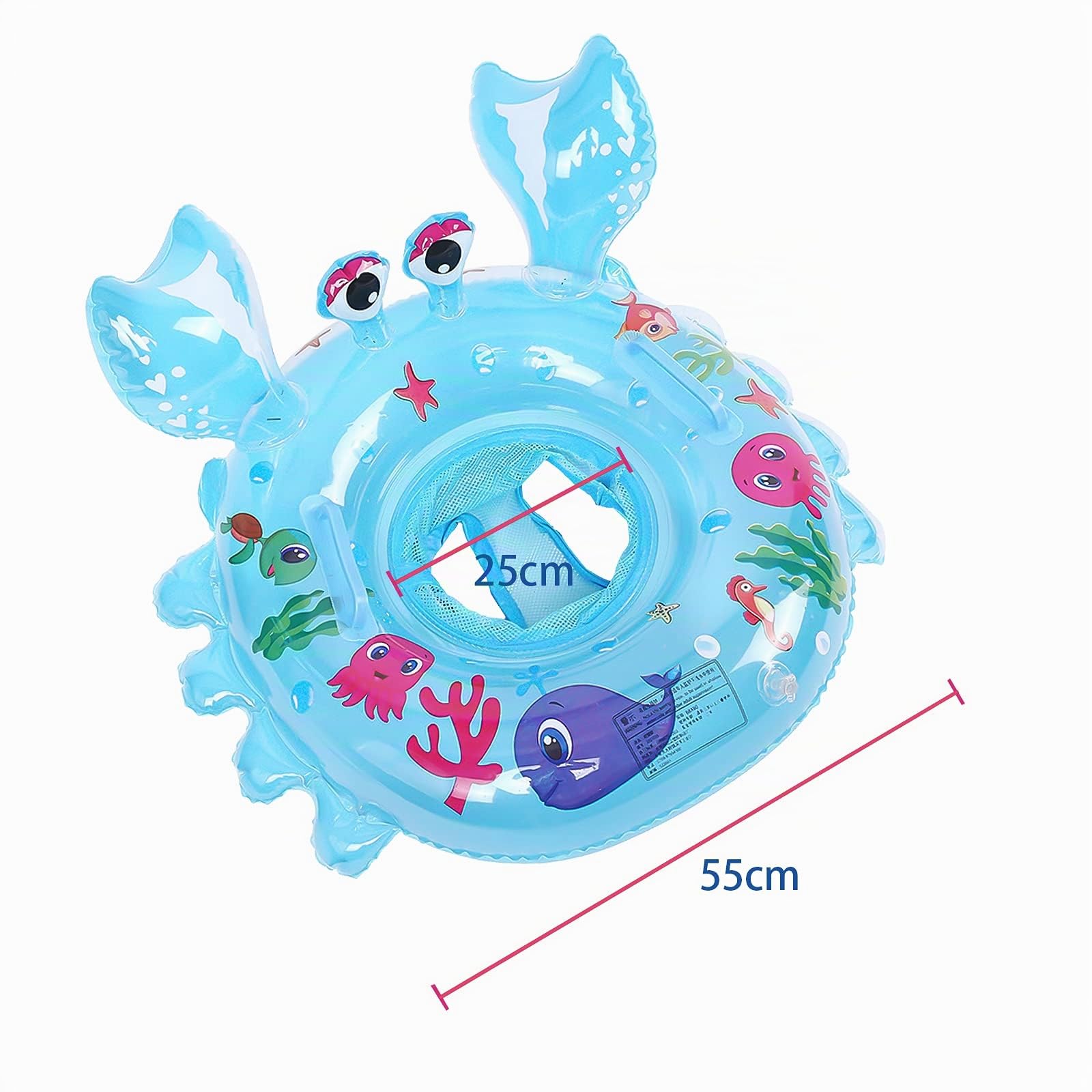 Yisscen Anello da nuoto per bambini, fango, per bambini, seggiolino per piscina, boa gonfiabile, giocattolo da piscina, regalo per bambini, adatto per bambini da 6 a 48 mesi
