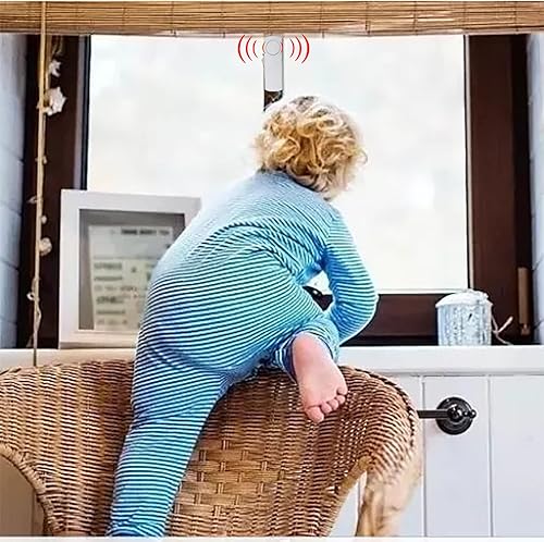 Miniatura 5 de Paquete de 2 alarmas para puerta y ventana del hogar, sensor de alarma inalámbrico de seguridad para ventana, alarma inalámbrica para puerta de