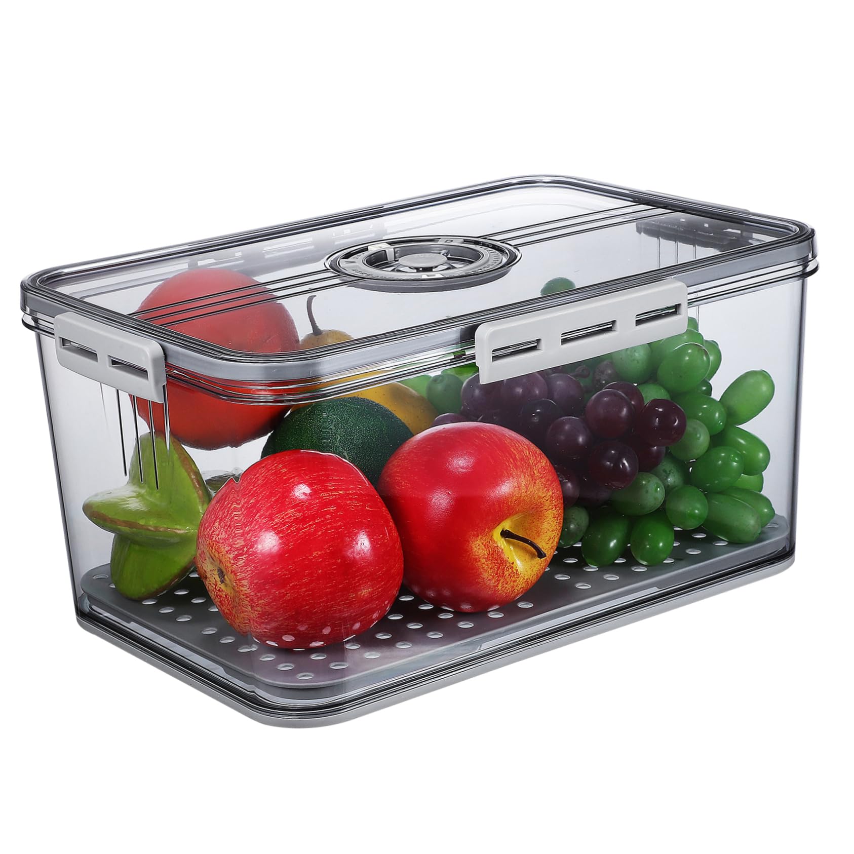 Mikinona Caja De Almacenamiento Organizador De Refrigerador Sellado Hermético Contenedores De Cocina Material Pet