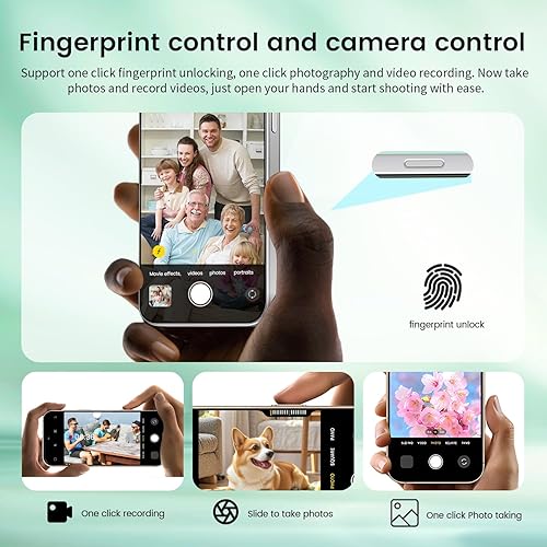 Miniatura 4 de WWT I16PROMAX - Teléfono celular desbloqueado de 12 + 512 GB, pantalla HD de 6.99 pulgadas, batería Android 14, 7000 mAh, teléfono desbloqueado,