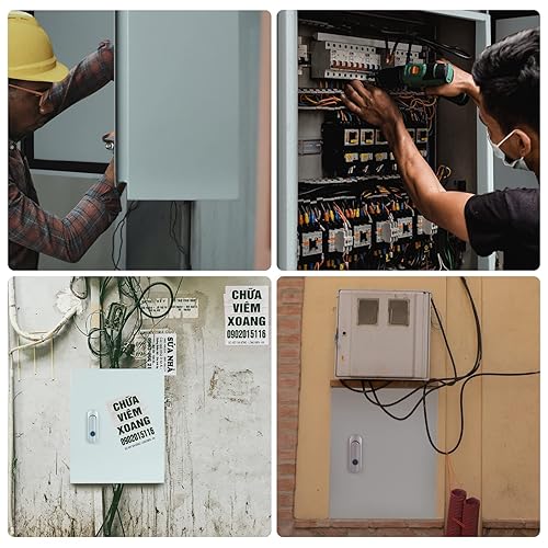 Miniatura 7 de Caja de conexiones eléctricas de acero, Caja de caja eléctrica para interiores y exteriores, Caja de metal resistente al agua y al polvo, Montada en