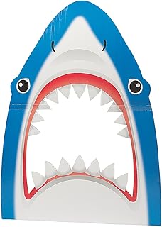 Shark Cardboard Cutout Photo Booth Prop (3 feet Tall) Shark Party Decor