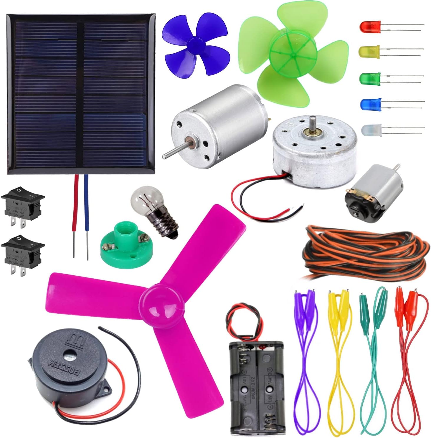 NEXT GEEK 60+Project Solar Energy, Windmill, Simple Circuit Project kit Science Experiment Educational Kit for Kids with Instruction Manual Exciting Gift for Boys & Girls