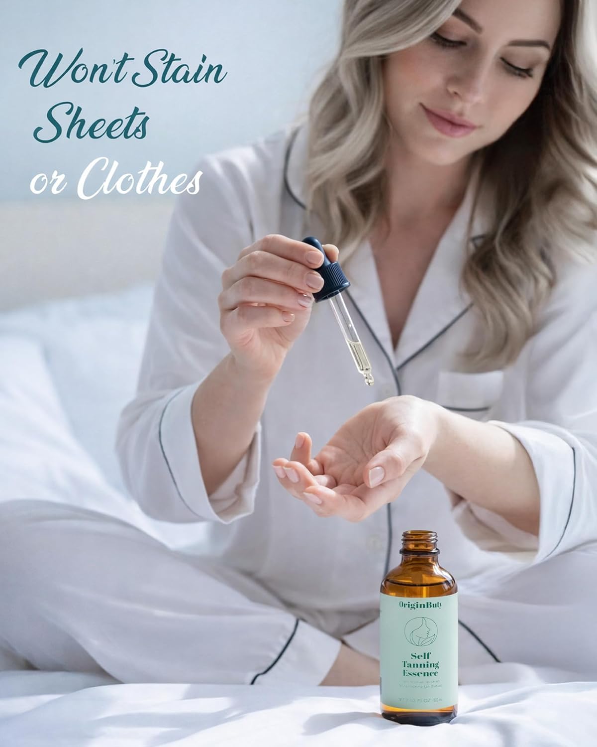 Face Tanning Drops, 2.03 fl oz DHA Self Tanning Drops with Glycerin, No Dye No Staining, No Lotion Mixing Needed, Natural Long-Lasting Glow Up to 6+ Days, Easy to Use Self Tan Drops - Image 4