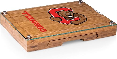 Miniatura 34 de PICNIC TIME NCAA Juego de tabla de queso y cuchillos con parte superior de vidrio de concierto, juego de tabla de charcutería, tabla de cortar