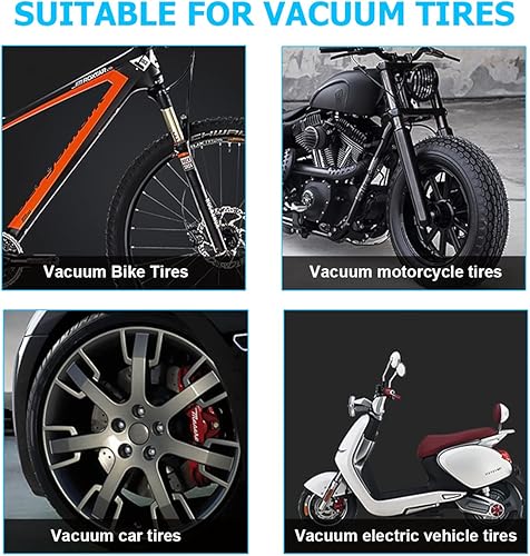 Miniatura 6 de BESULEN 4 tapas de válvula de neumático de automóvil, cubiertas de vástago de válvula de neumático de automóvil de aleación de aluminio, tapas de