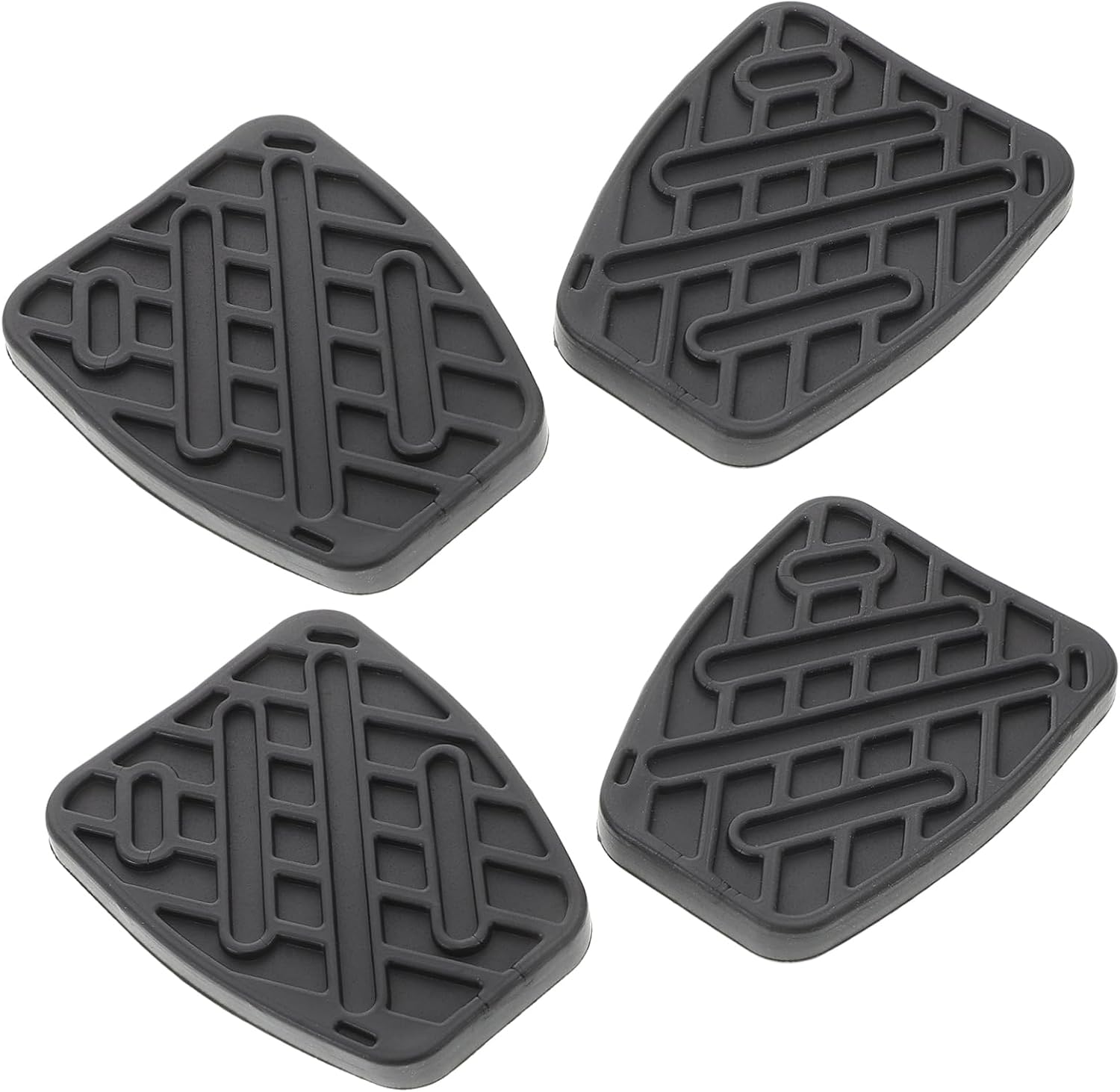 4pcs Rubber Clutch Pedal Pads and Brake Pedal Covers for Cars Easy Installation Car Interior Accessories
