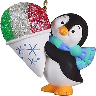 Hallmark Keepsake 1" Miniature Christmas Ornament 2022, Petite Penguins A Snowy Treat, Mini