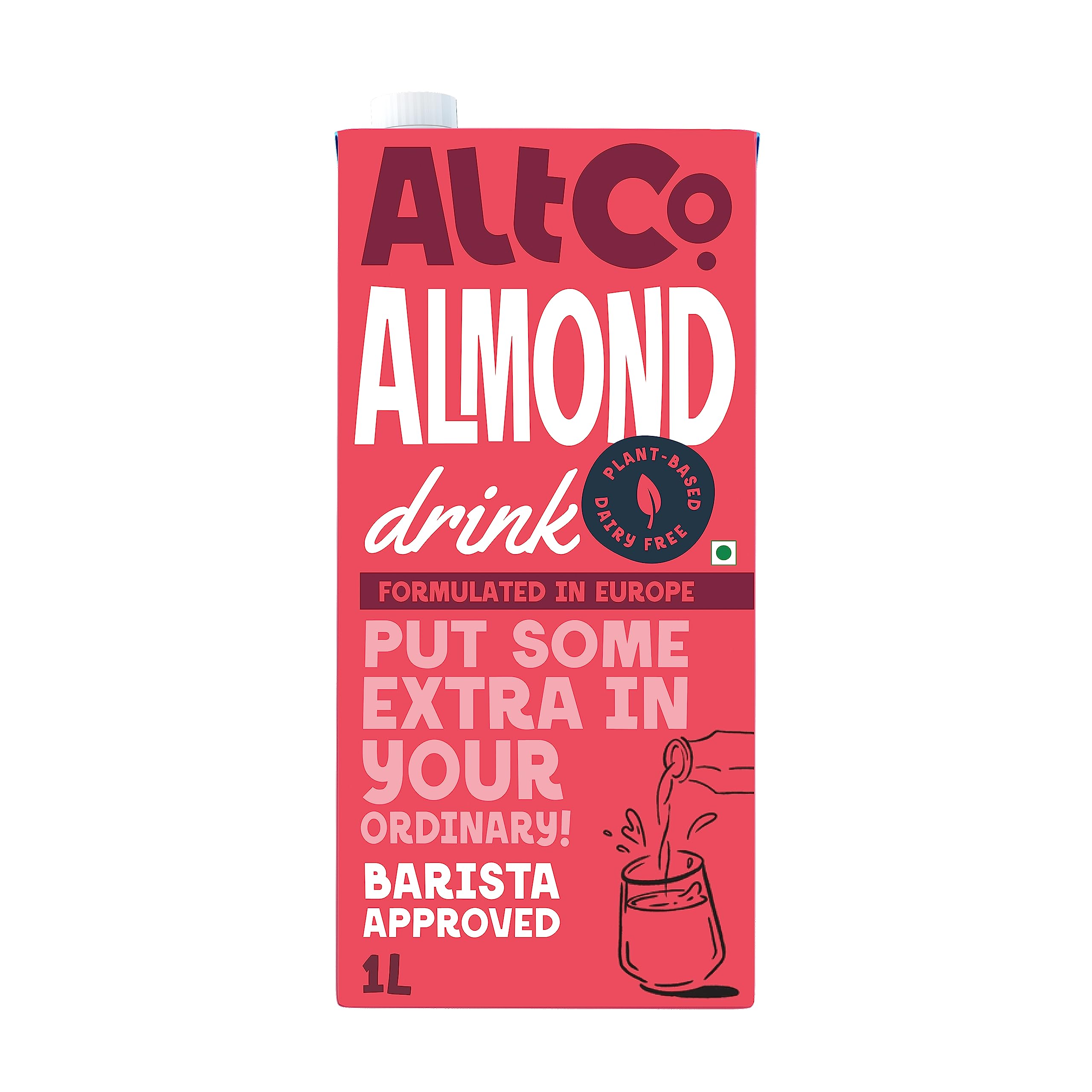 Alt Co. Almond Beverage (1 Litre) | Lactose Free |Non-Dairy | Plant Based