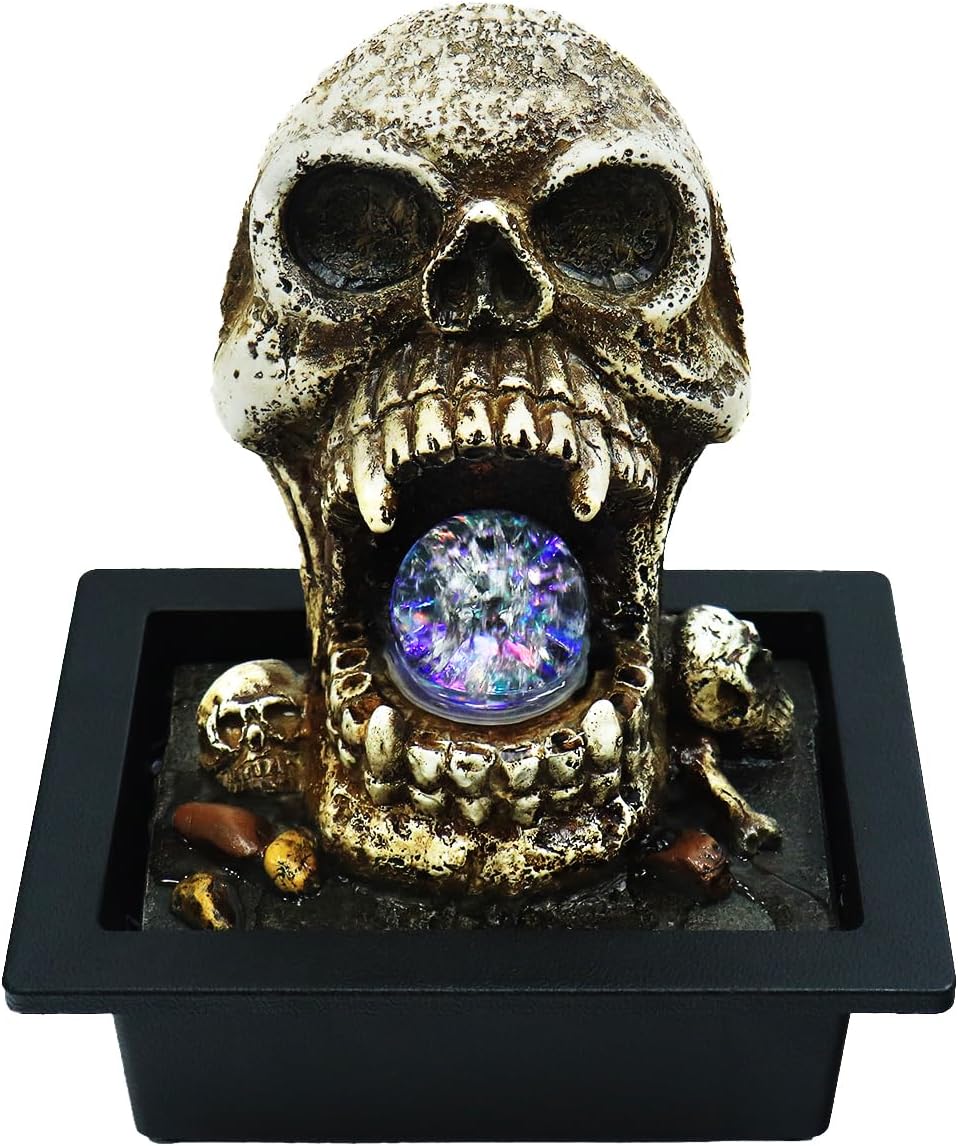 Custom Pro Skull Tabletop Fountain