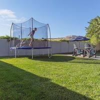 Vista 2 de Trampolines Skywalker, 10 ft Trampolín redondo y cercado con resorte