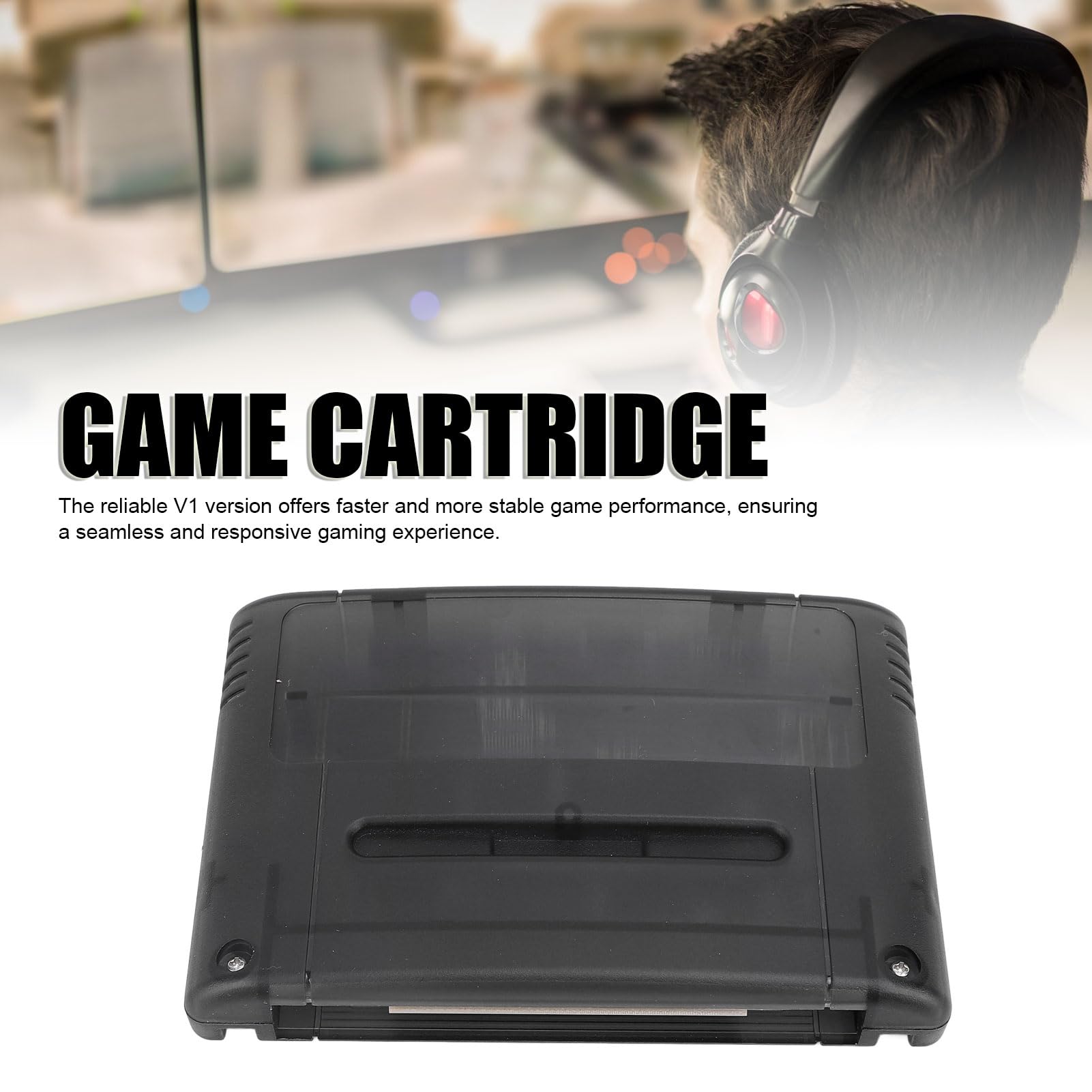 Ejoyous Cartuccia di Gioco Scheda di Memoria da 8 GB per Console SFC Scheda per Videogiochi 3000 in 1 V1 Hardware Salvataggio Automatico Regione di Backup Gratuita per Giocatori retrò Giapponesi Ed