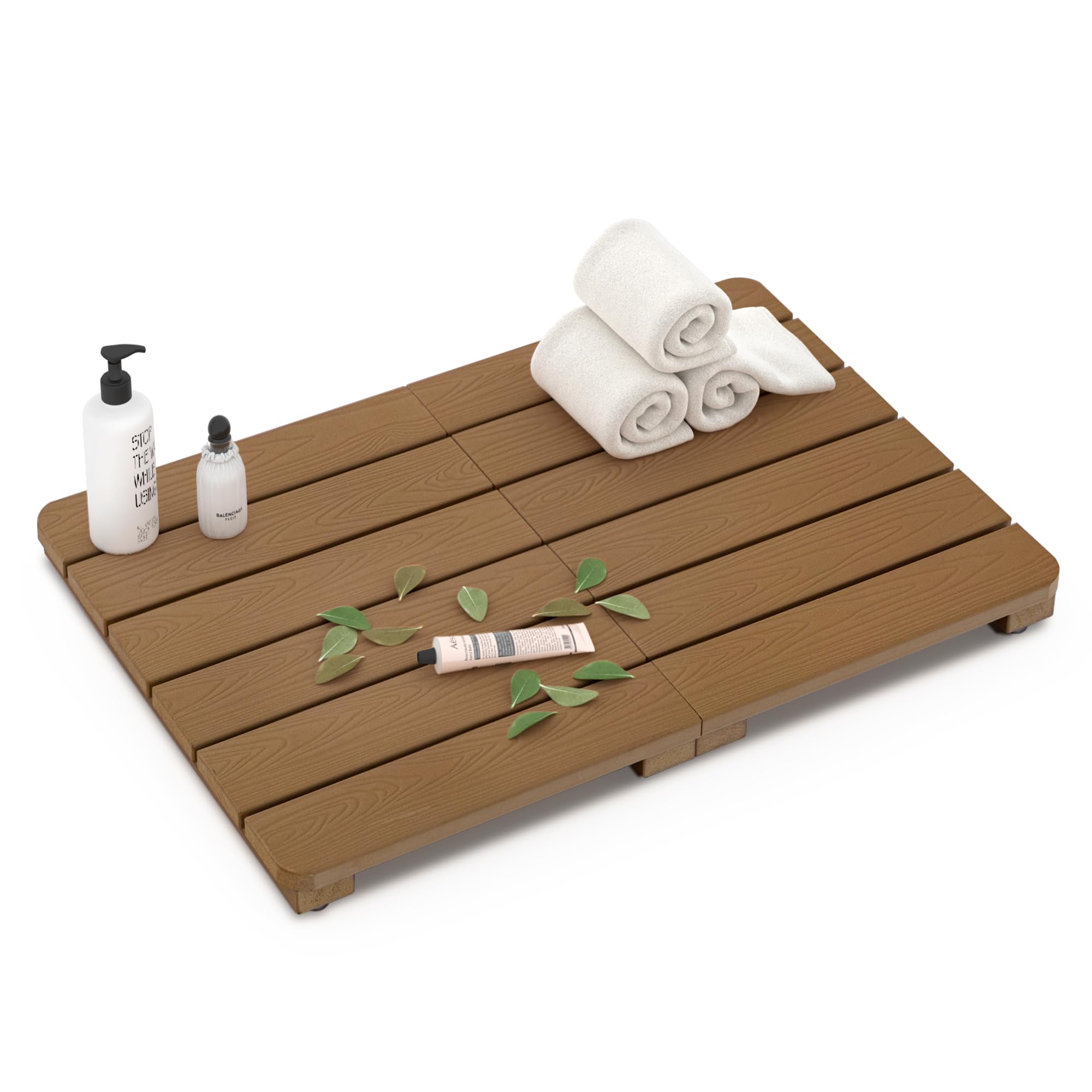 Amazon.com: LUE BONA HDPS Bath Shower Mat, 23.5" x 16" x 1.7" - Non ...