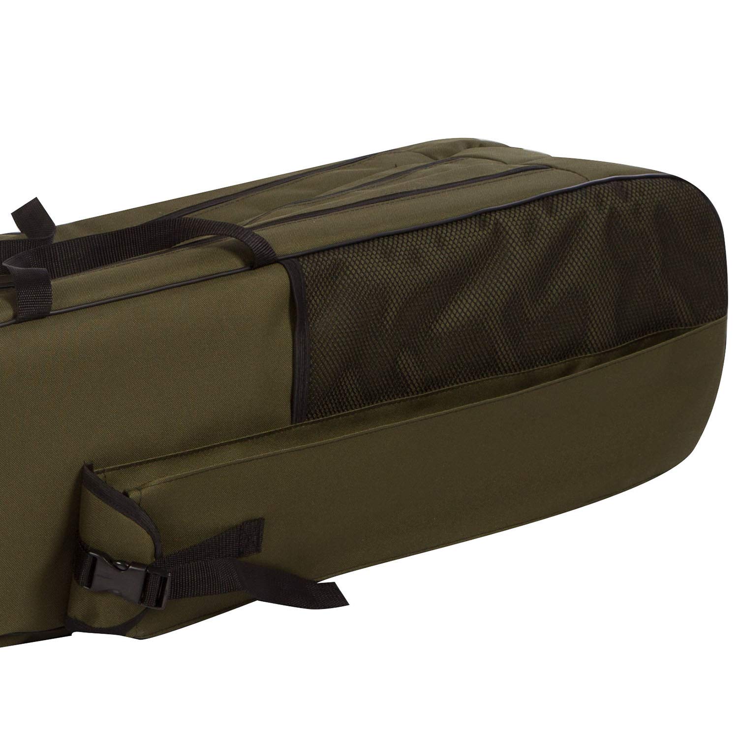 Ferocity Premium Angeltasche 150 cm Rutentasche Rutenfutteral Angelkoffer 3 Kammer Made in EU mit Fischmuster [023]