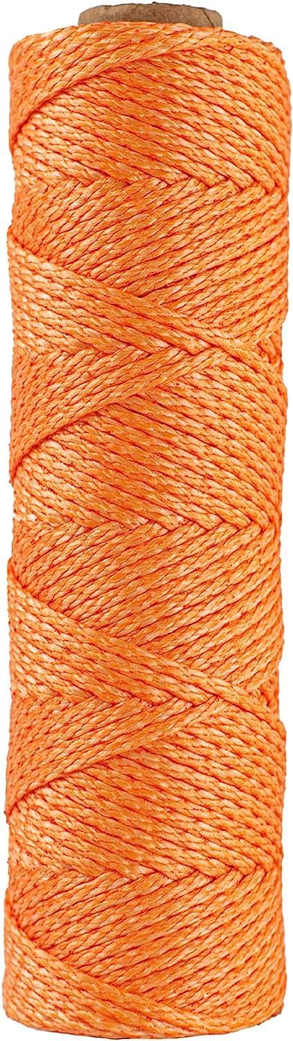 RopeHub HMPE Rope - Polyethylene Throw Line Arborist Rope - Tree Guide - 1.75mm for Indoor and Outdoor Uses - Orange (1000ft)