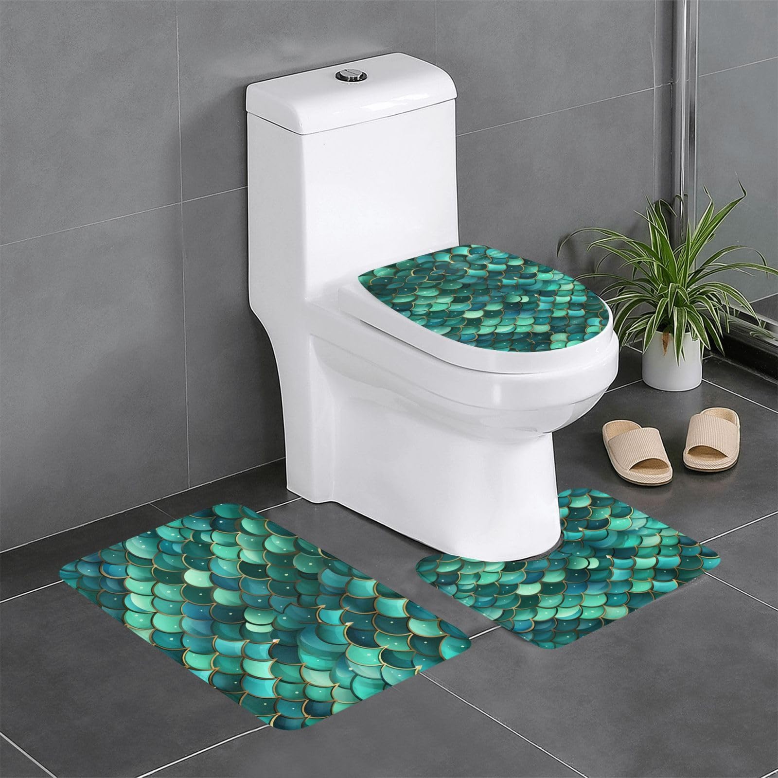 Tapis de salle de bain antidérapants HJFCZH absorbants et faciles à nettoyer