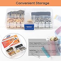 Vista 5 de 30 juegos de broches magnéticos con accesorios de costura (dedal de hilo de aguja) – Monederos magnéticos cierres de botones para coser