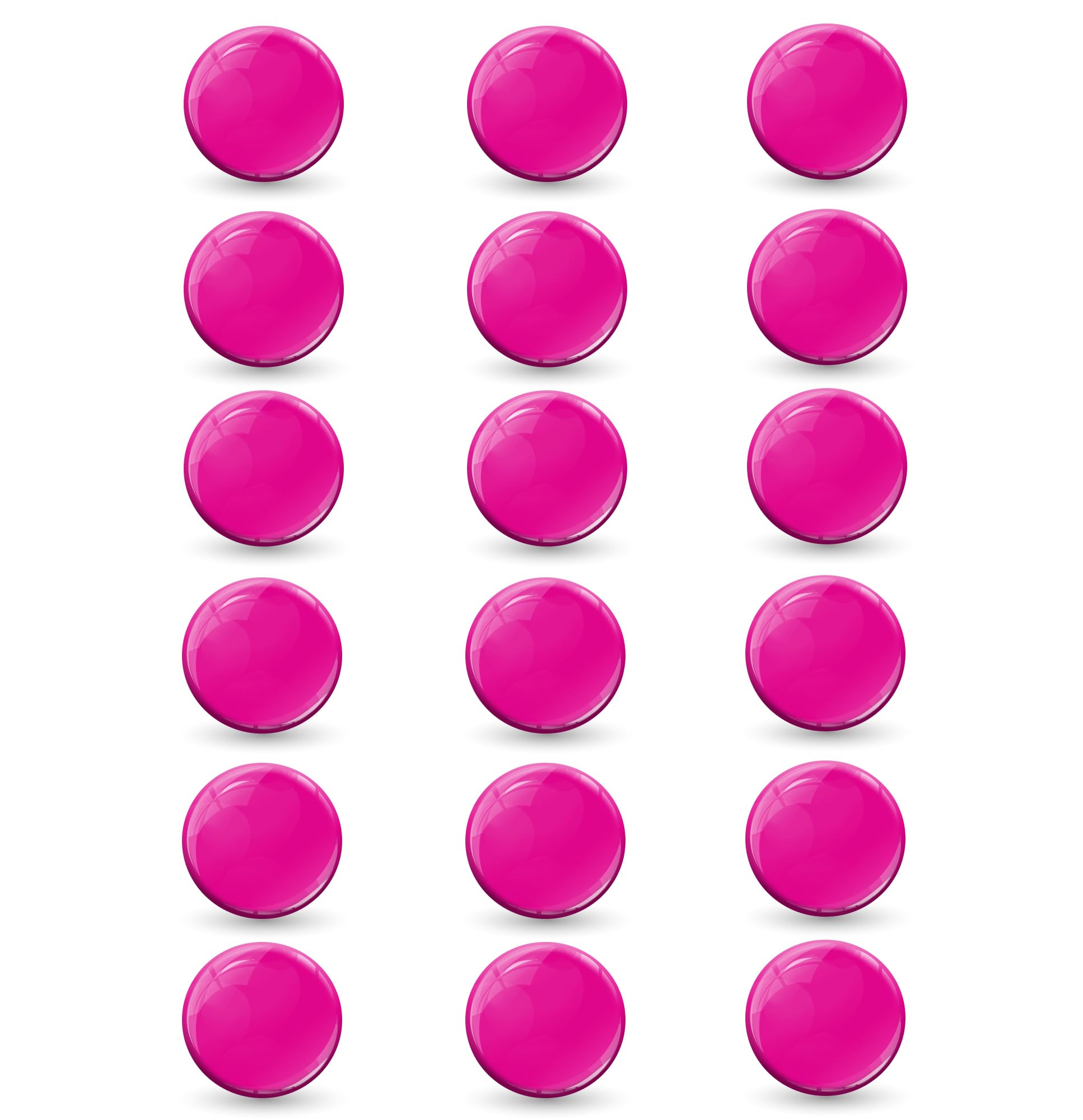 Skinoeu Pink 18 X 3D Gel Silicone Stickers Bumper Sticker Decals Badge Emblem Tuning For Car Motorcycle For Helmet Bike Sp 7 P