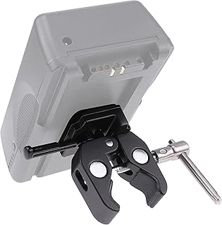 Foto4easy V-Lock V Mount Battery Plate Adapter QR Clamp to Light Stand Rod Tripod