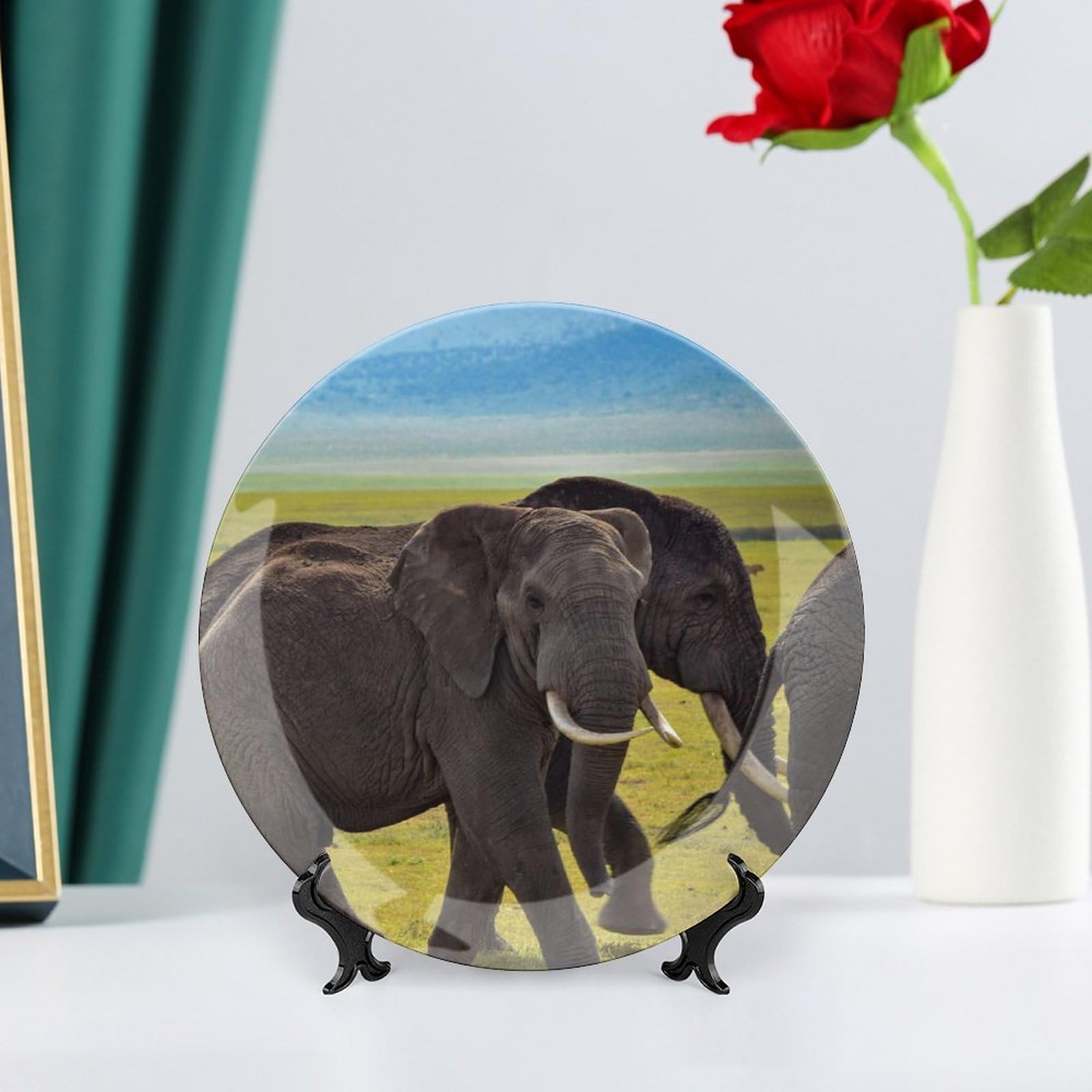 Big Cat Wildcat Decorative Hanging Plate Home Decor Accent