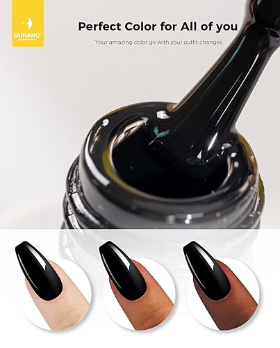 Miniatura 3 de BURANO Esmalte de uñas de gel, esmalte de gel de 0.5 onzas líquidas, gel de colores de gel neón, esmalte de gel para remojar con lámpara LED UV, 1