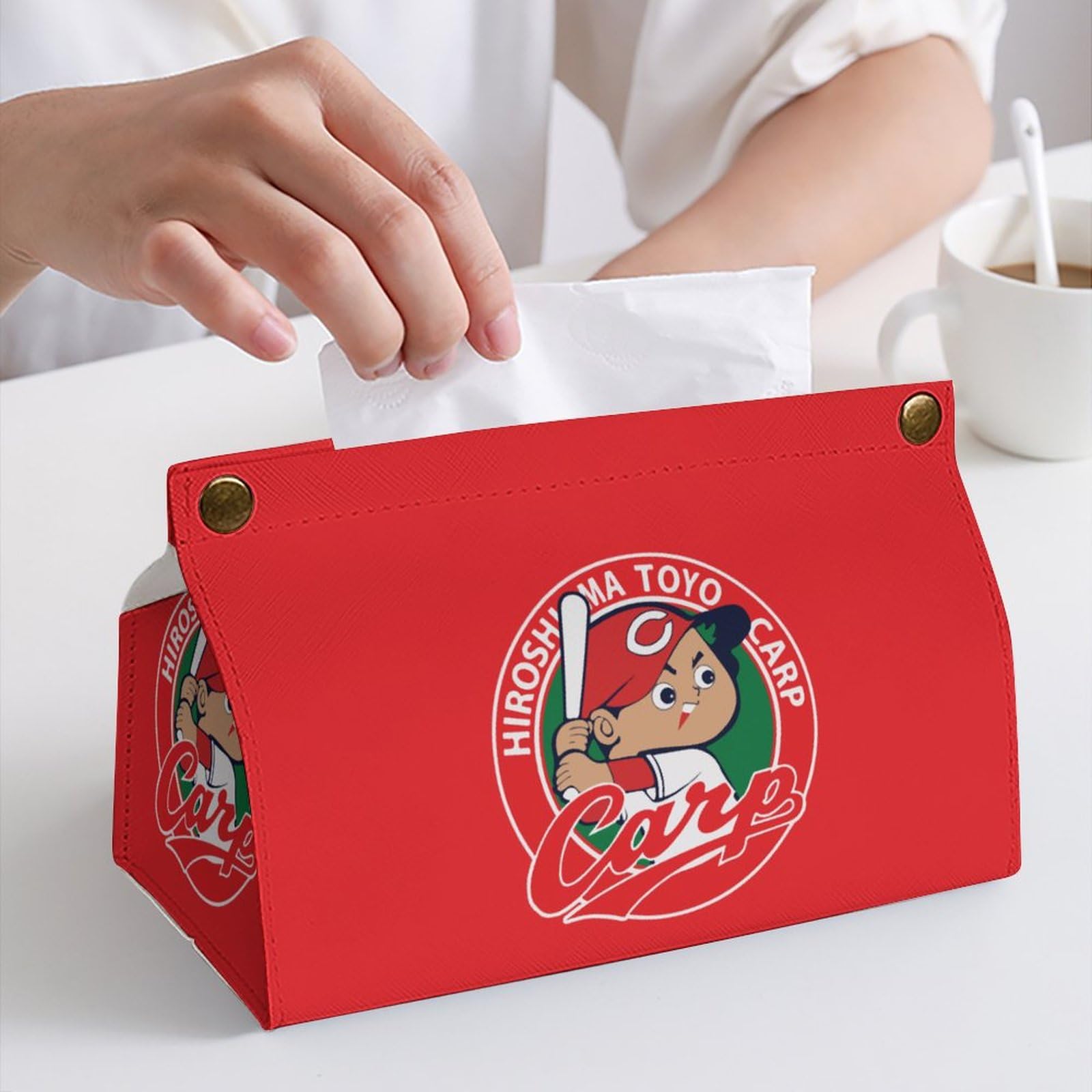 Amazon｜ティッシュケース おしゃれ PUレザー 広島-東洋カープ