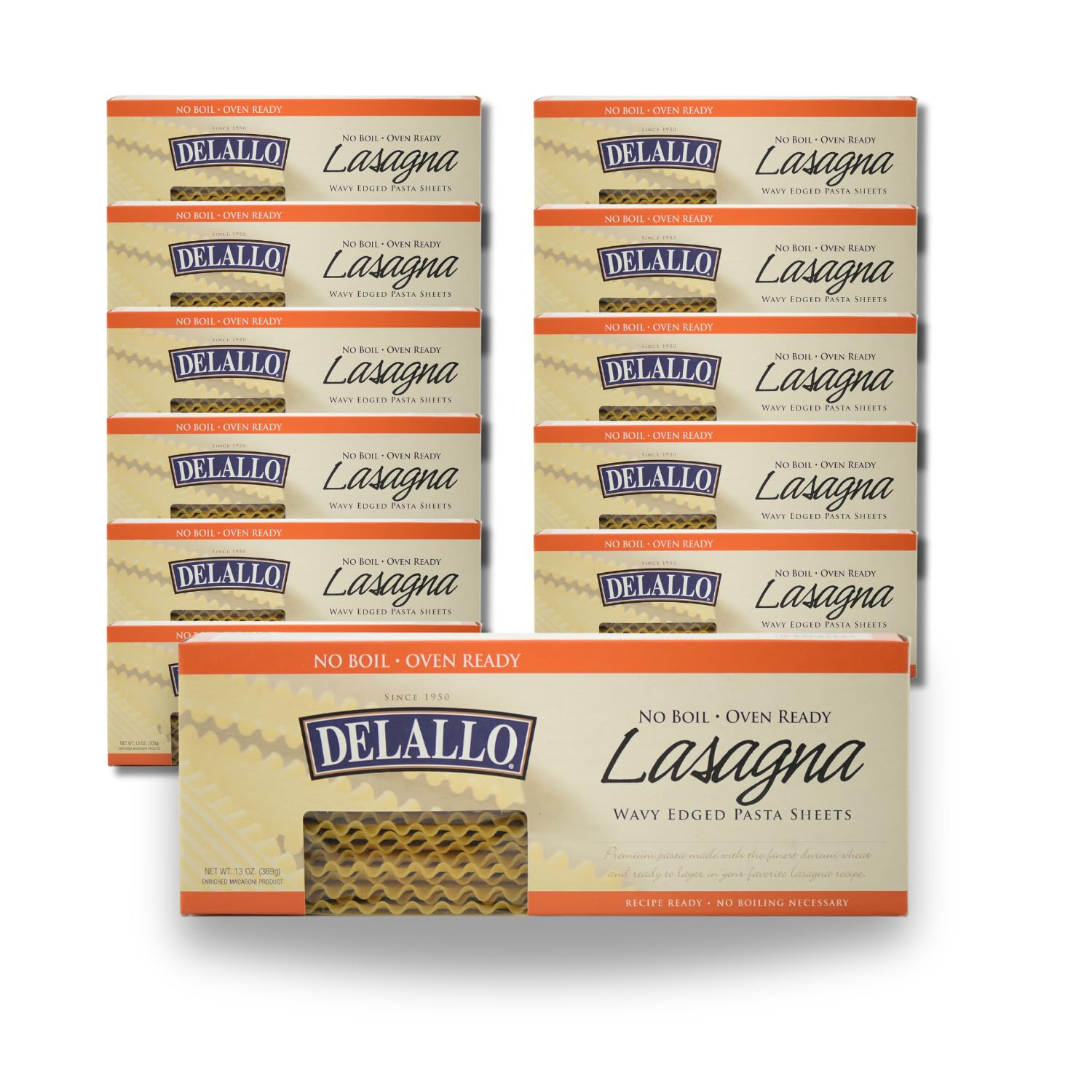 Amazon.com : DeLallo No-Boil Lasagna Sheets, 13.2oz Box, Oven