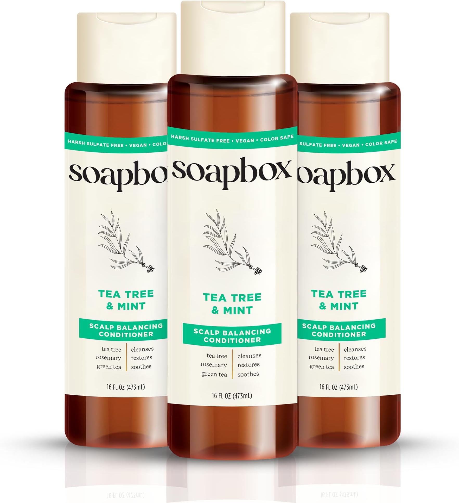 Soaps Conditioner, Tea Tree with Shea Butter, 3 Count