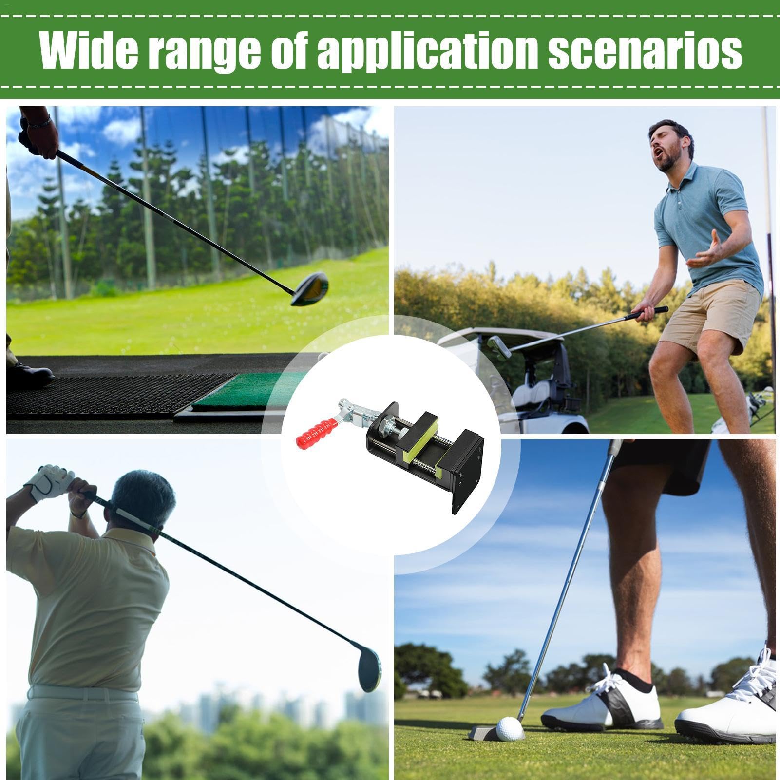 Golfschlägerklemme – Professionelle Golfschläger-Griffstation, Schläger-Griffentferner, Golfschläger-Schaftklemme, Greifwerkzeug, einfach zu installieren, ideal für Golf-Werkstattbedarf